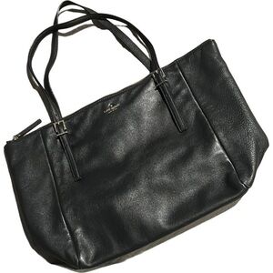 Kate Spade Black Leather Tote Bag